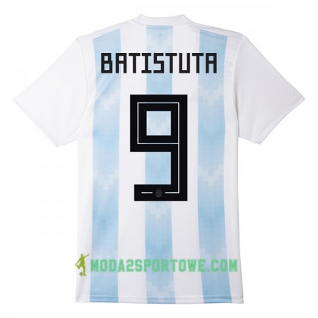 Koszulka Argentyna Batistuta 9 Mistrzostwa Świata 2018 Domowe Stroje Piłkarskie